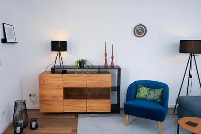 Ein Sitzbereich in der Unterkunft Landliebe Nummer 10