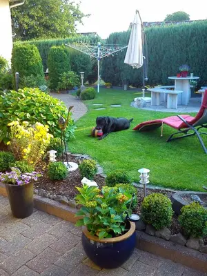 Ein Garten an der Unterkunft Ferienwohnung Schmitz