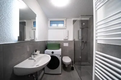 Ein Badezimmer in der Unterkunft WW01 - Monteurwohnung Koblenz 2 Bedrooms - 4P