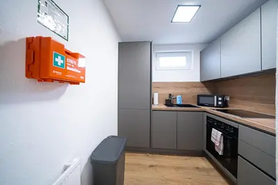Küche/Küchenzeile in der Unterkunft WW01 - Monteurwohnung Koblenz 2 Bedrooms - 4P