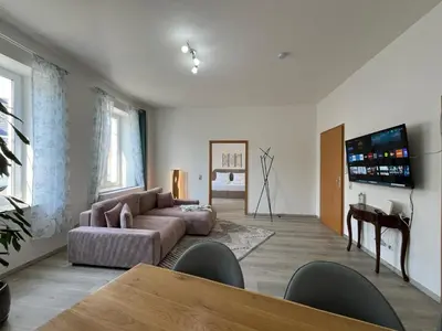 TV/Unterhaltungsangebot in der Unterkunft Sonnenschein-Apartment