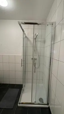 Ein Badezimmer in der Unterkunft Gemütliches Design Appartment