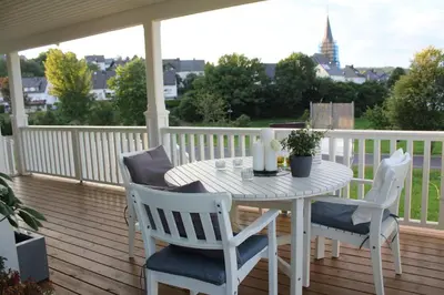 Ein Balkon oder eine Terrasse in der Unterkunft Rosenhill B&B