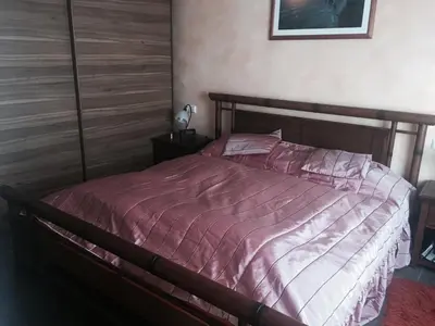Ein Bett oder Betten in einem Zimmer der Unterkunft Ferienwohnung Koblenz