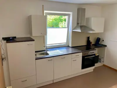 Küche/Küchenzeile in der Unterkunft Ferienwohnung Pützbachtal