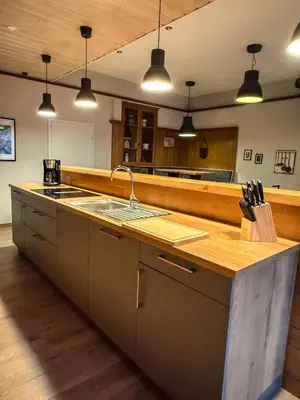 Küche/Küchenzeile in der Unterkunft Ferienwohnung Ankerplatz
