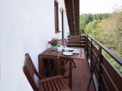 Ein Balkon oder eine Terrasse in der Unterkunft Schmitz 2 Comfortable holiday residence