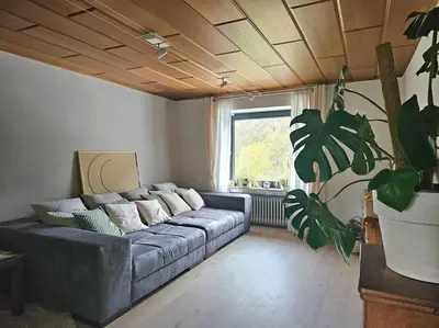 Ein Sitzbereich in der Unterkunft Giertensmühle Mesenich
