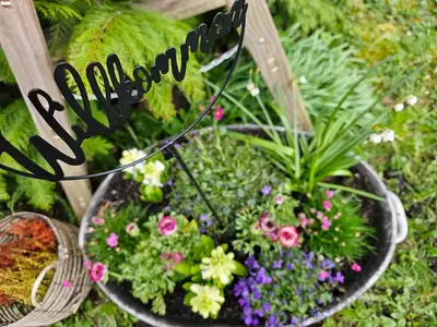 Ein Garten an der Unterkunft Giertensmühle Mesenich