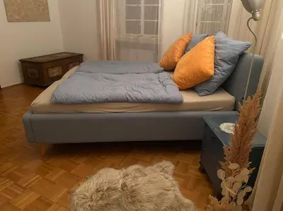 Ein Bett oder Betten in einem Zimmer der Unterkunft Im schönen Naheland bei Kirn