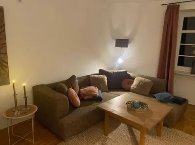 Ein Sitzbereich in der Unterkunft Im schönen Naheland bei Kirn