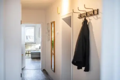 Ein Bett oder Betten in einem Zimmer der Unterkunft Untere Rheinblick-Oase Komfort mit 2 SZ Balkon