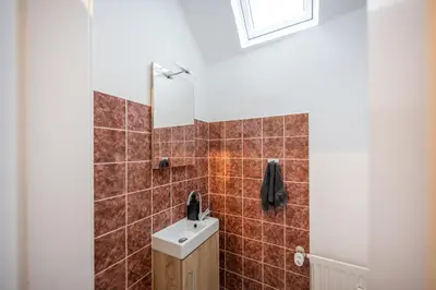 Ein Badezimmer in der Unterkunft Obere Rheinblick-Oase Komfort mit 2 SZ Balkon