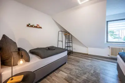 Ein Sitzbereich in der Unterkunft Rhein-View-Oase für große Gruppen - Parkplätze