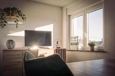 TV/Unterhaltungsangebot in der Unterkunft Ferienwohnung Schlossblick