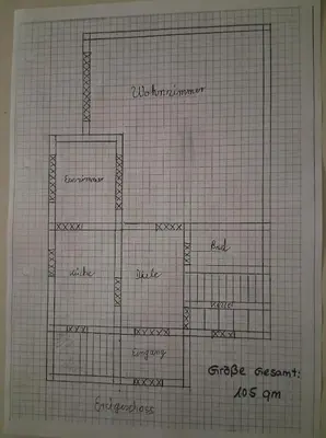 Grundriss der Unterkunft Marga's Gästehaus