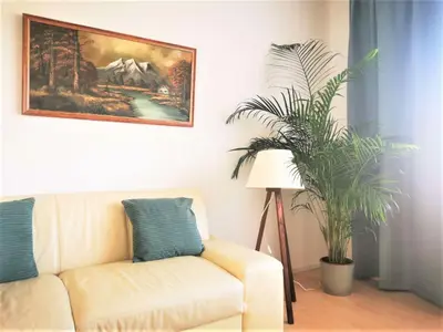 Ein Sitzbereich in der Unterkunft Mosel Ferienwohnung 3-Zimmer Garten Balkon Free Parking Netflix Premium Disney Premium