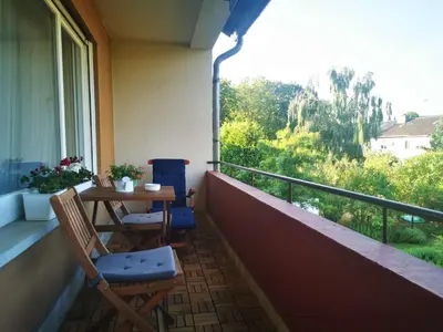 Ein Balkon oder eine Terrasse in der Unterkunft Mosel Ferienwohnung 3-Zimmer Garten Balkon Free Parking Netflix Premium Disney Premium