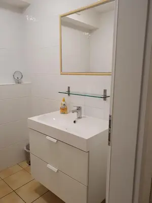 Ein Badezimmer in der Unterkunft Ferienwohnung Ela 1