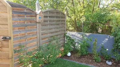 Ein Garten an der Unterkunft Ferienwohnung Ela 1
