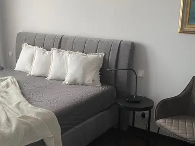 Ein Sitzbereich in der Unterkunft PenthouseBlick