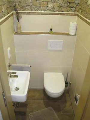 Ein Badezimmer in der Unterkunft B&U Fewo Scherhag