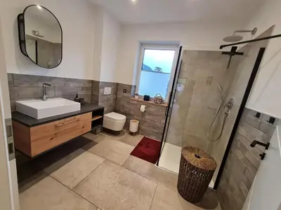 Ein Badezimmer in der Unterkunft Ferienhaus Alex