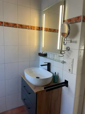 Ein Badezimmer in der Unterkunft Weingut Knodt-Trossen