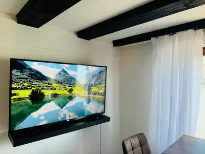 TV/Unterhaltungsangebot in der Unterkunft Loft Fluss Blick