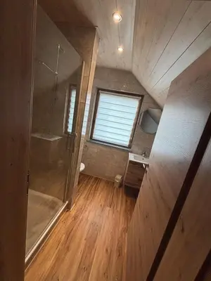 Ein Badezimmer in der Unterkunft Chalet Nicole