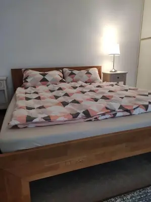 Ein Bett oder Betten in einem Zimmer der Unterkunft Kasel, Mitten im Ruwertal
