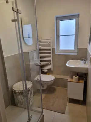 Ein Badezimmer in der Unterkunft Schöne Ferienwohnung in Koblenz HG2