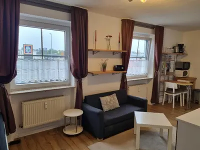 Ein Sitzbereich in der Unterkunft Schöne Ferienwohnung in Koblenz HG2