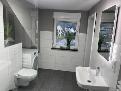 Ein Badezimmer in der Unterkunft Ferienhaus Mosel-Wohnen l