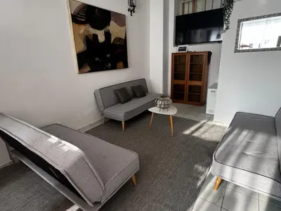 Ein Sitzbereich in der Unterkunft Großzügiges Haus in Moselnähe