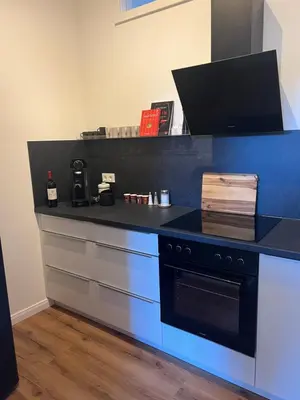 Küche/Küchenzeile in der Unterkunft Ferienwohnung Äskulaphof