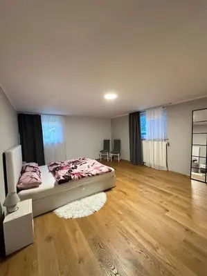 Ein Bett oder Betten in einem Zimmer der Unterkunft Gemütliche 2 Zimmer Wohnung