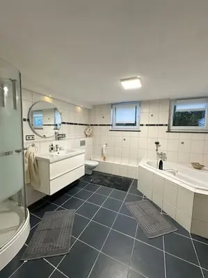 Ein Badezimmer in der Unterkunft Gemütliche 2 Zimmer Wohnung