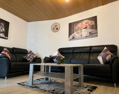 Ein Sitzbereich in der Unterkunft Via Roma 257 Apartament