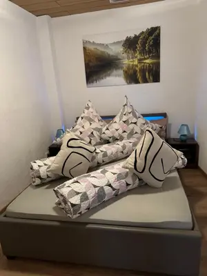 Ein Bett oder Betten in einem Zimmer der Unterkunft Via Roma 257 Apartament
