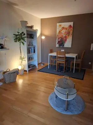Ein Sitzbereich in der Unterkunft Haus der Weinkönigin Kristina