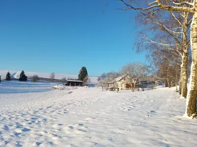 Ferienwohnung Weitblick mit Whirlpool im Winter
