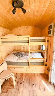 Grundriss der Unterkunft Schäferwagen Grünspecht