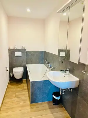 Ein Badezimmer in der Unterkunft Moselromatik