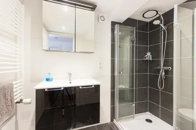 Ein Badezimmer in der Unterkunft Citystudio 3 Rosenburgblick in Moselnähe