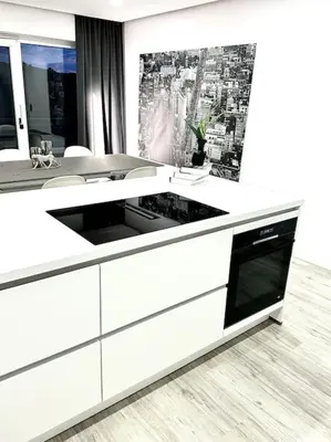 Küche/Küchenzeile in der Unterkunft Highlife Apartment Bad Kreuznach ONE