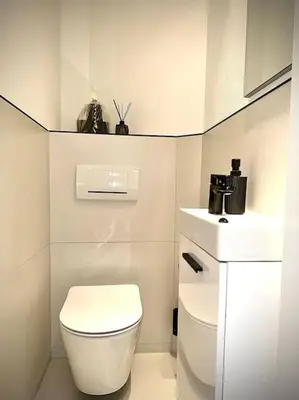 Ein Badezimmer in der Unterkunft Highlife Apartment Bad Kreuznach ONE