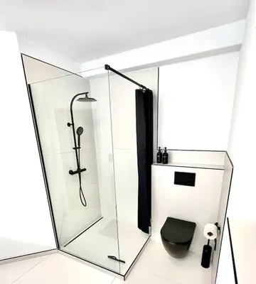 Ein Badezimmer in der Unterkunft Highlife Apartment Bad Kreuznach ONE