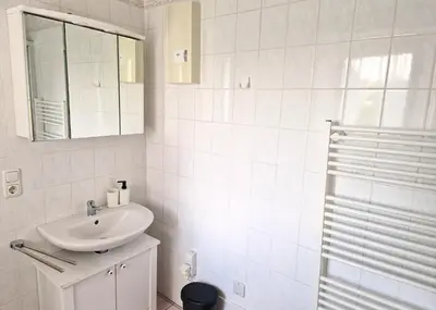 Ein Badezimmer in der Unterkunft Ferienwohnung Zur Kasselburg