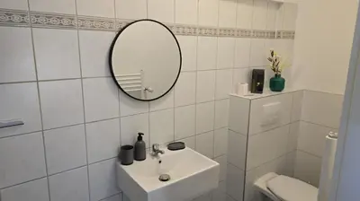 Ein Badezimmer in der Unterkunft An der Stadtmauer